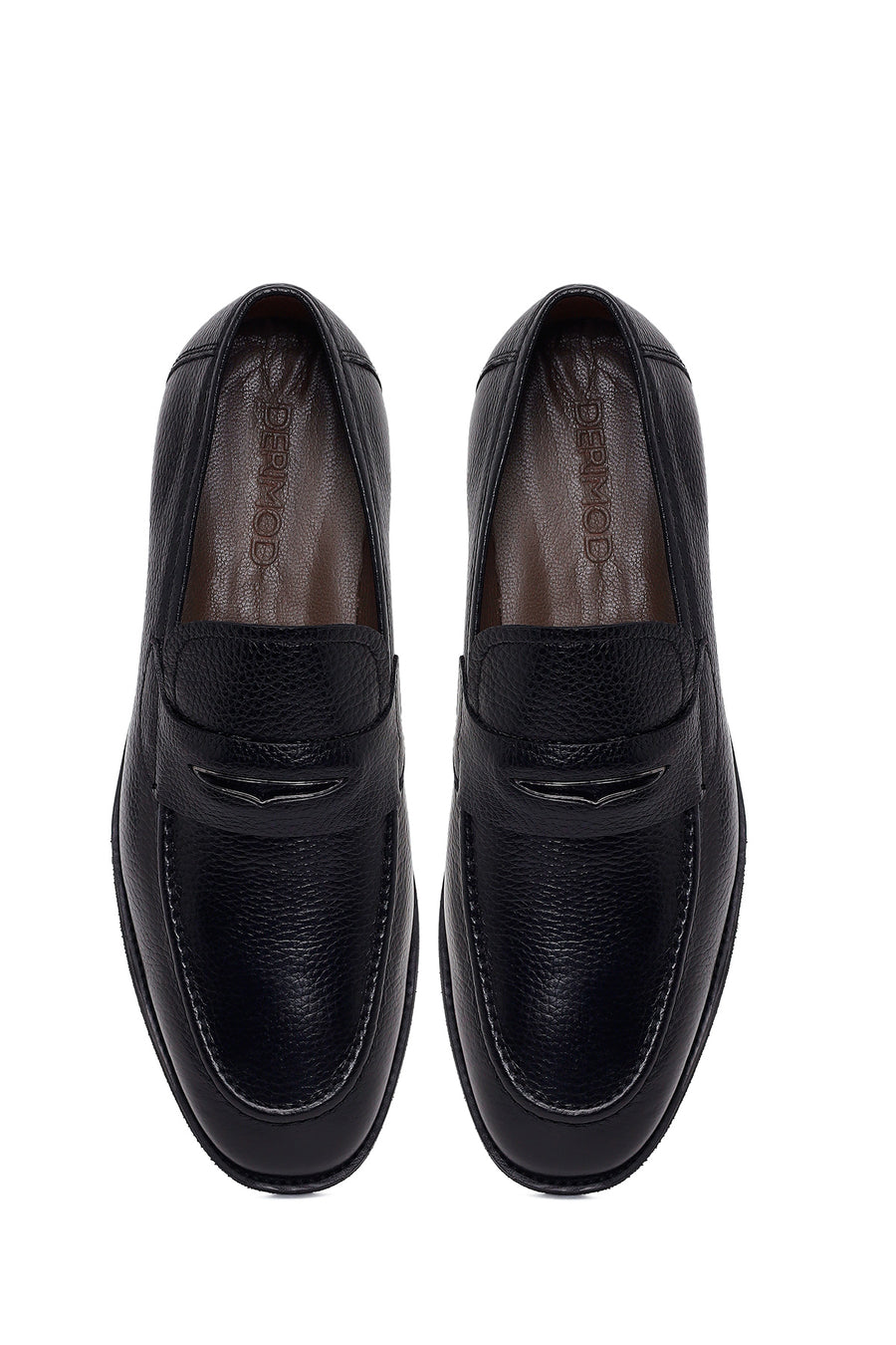 Male Black Leather Classic Loafer