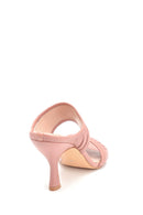 Kadın Deri Topuklu Terlik | Derimod