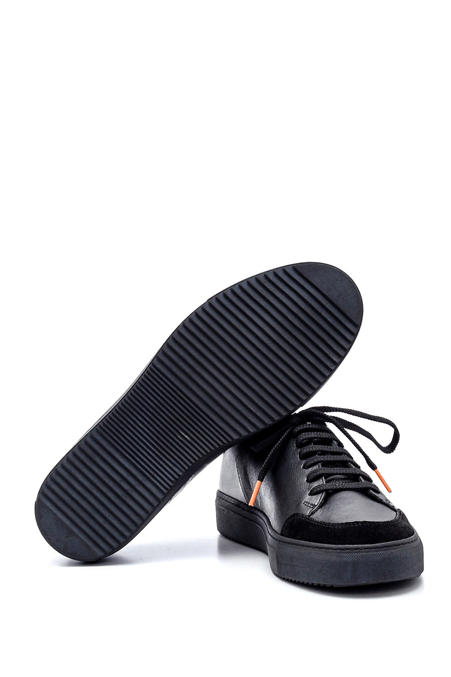 Erkek Deri Süet Detaylı Sneaker