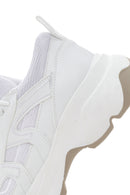 Women's White Thick Soled Sneaker | Derimod