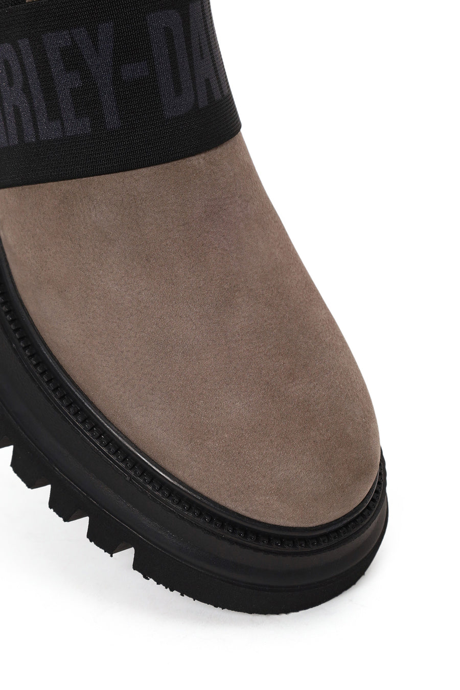 Harley Davidson Woman Mink Nefud Thick-Soled Leather Chelsea Boots