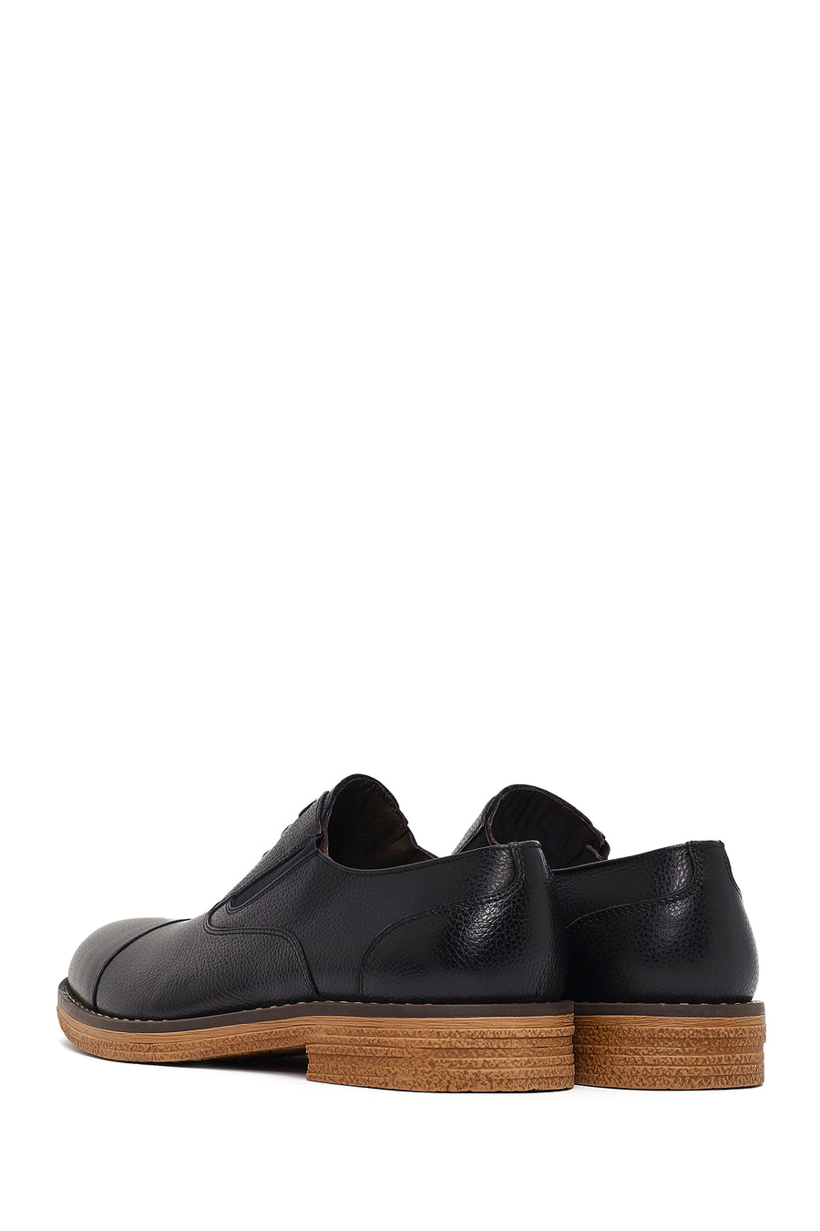 Men's Black Lace Up Leather Casual Shoes