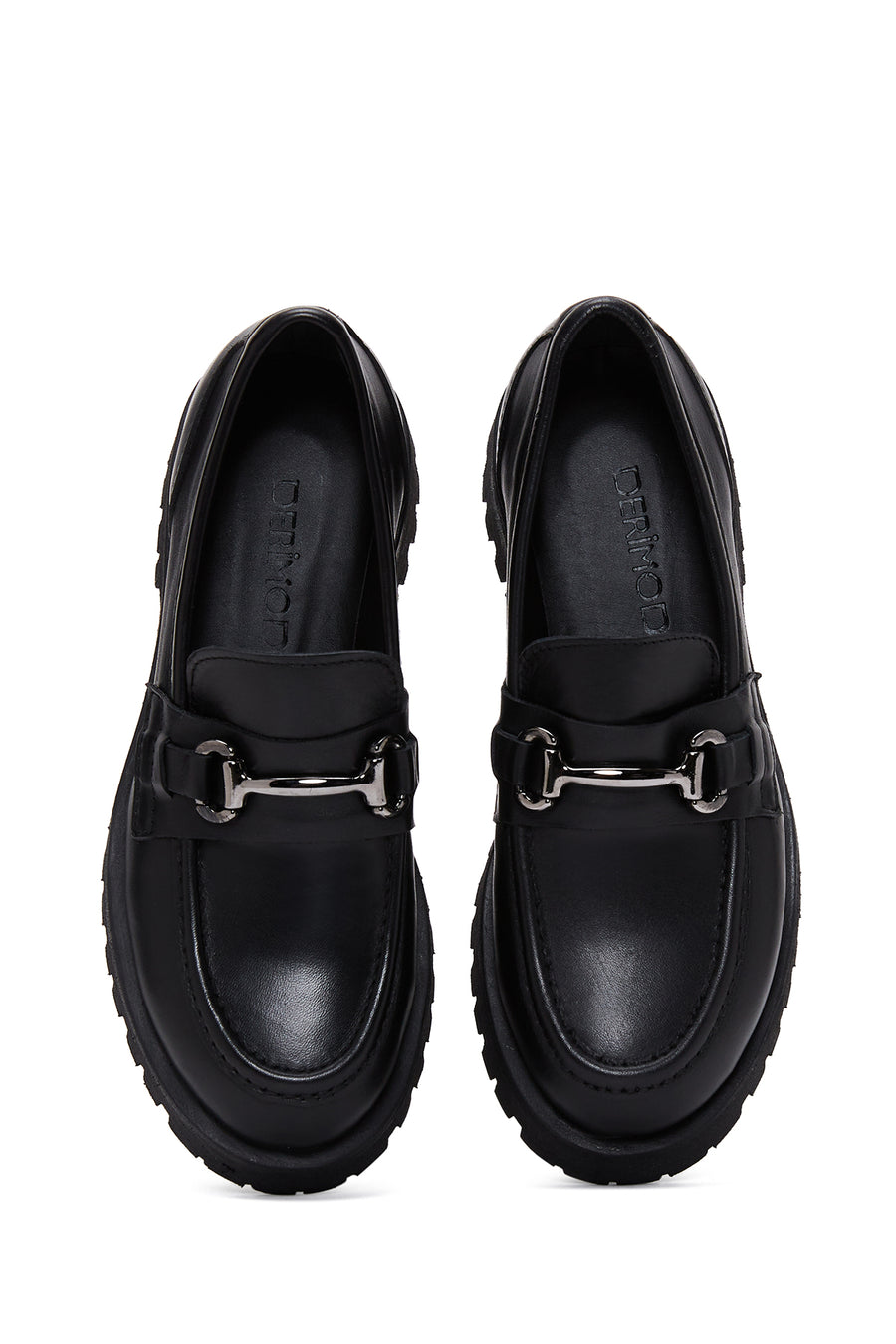 Kadın Deri Tokalı Loafer