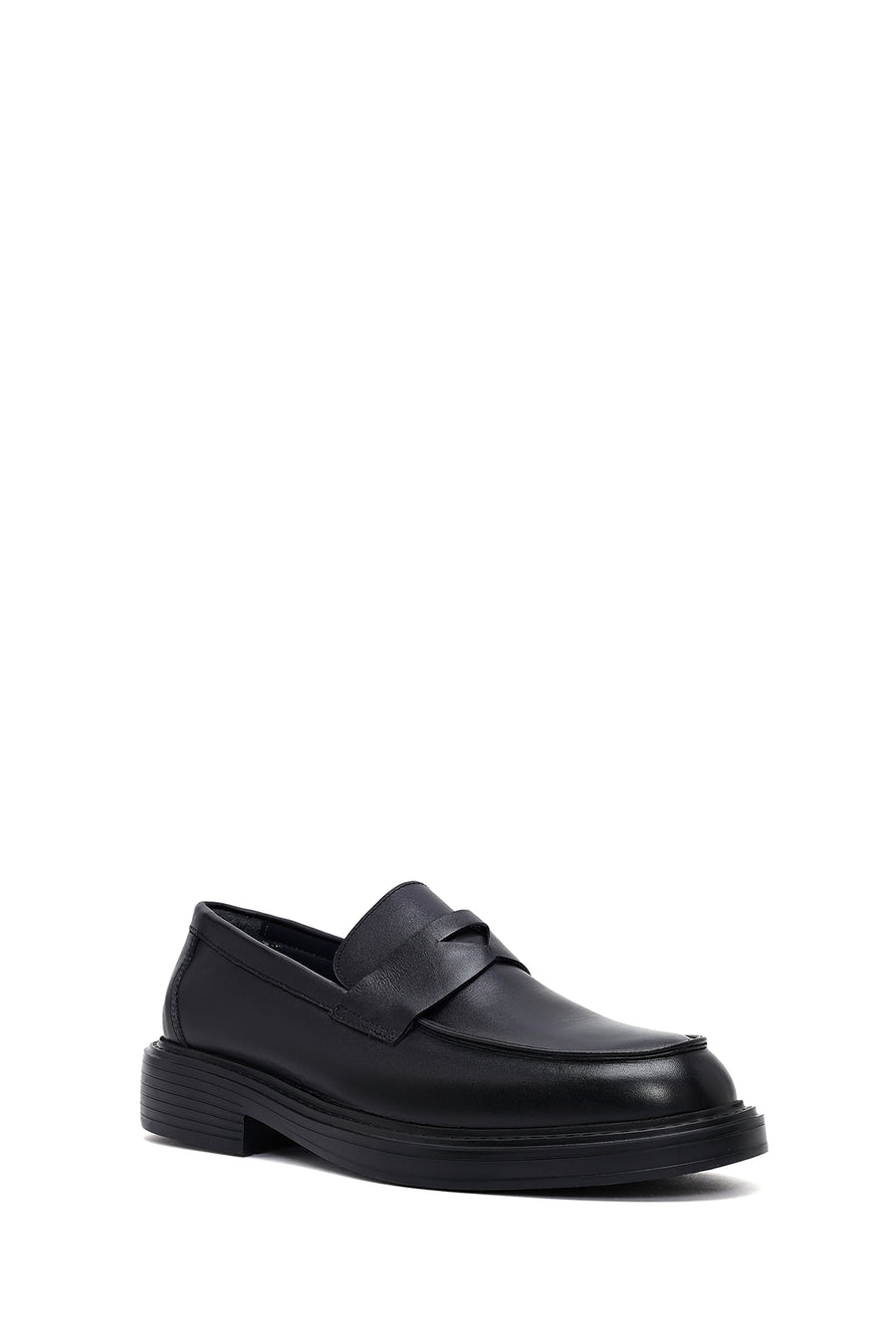 Erkek Siyah Deri Casual Loafer
