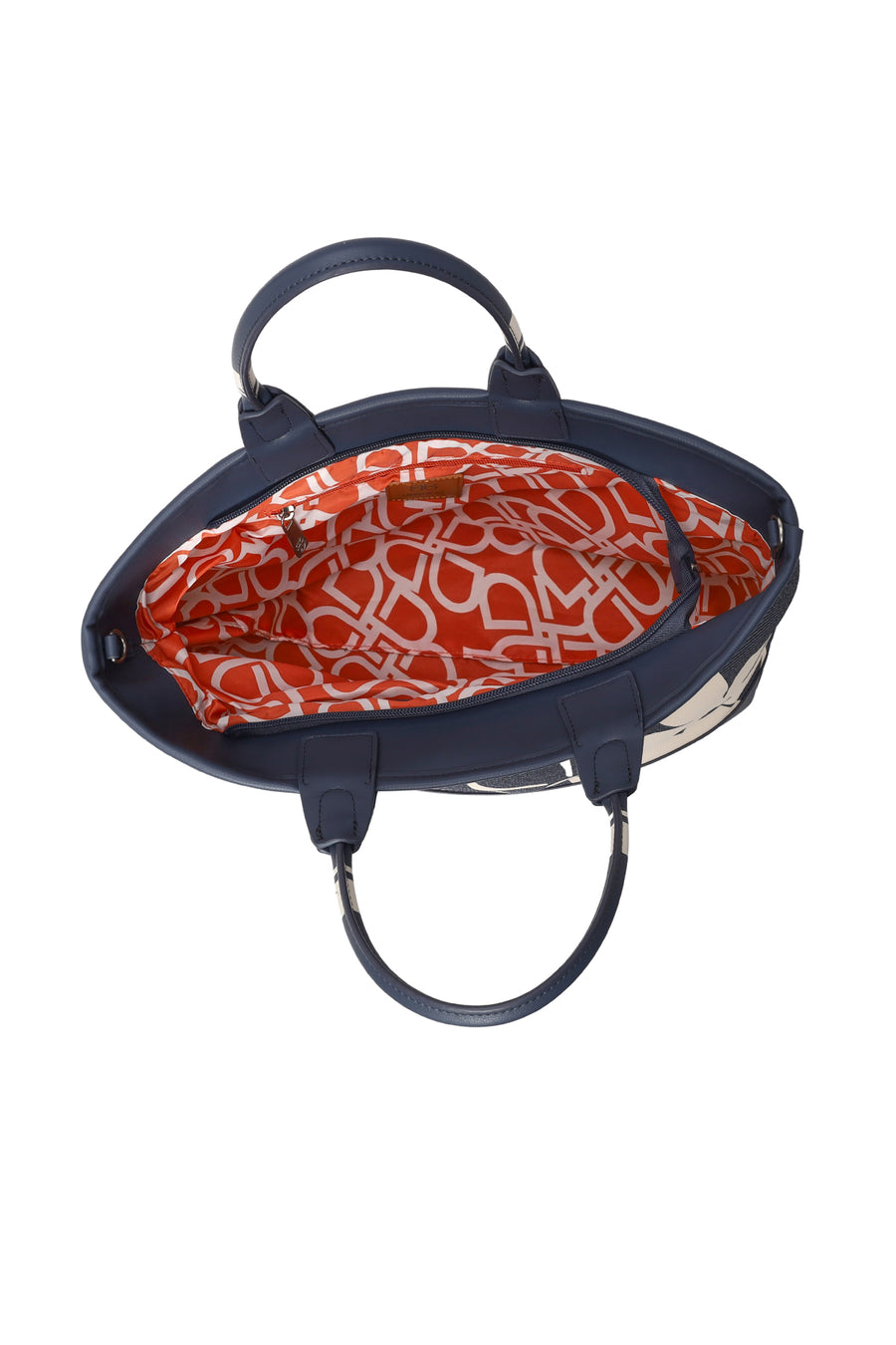 Woman Blue Long Strap Printed Shoulder Bag