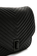 Women's Black Long Strap Quilted Crossbody Bag | Derimod