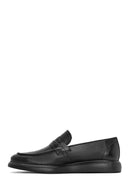 Erkek Siyah Deri Casual Loafer | Derimod