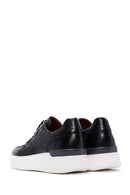 Men's Black Leather Thick Soled Sneaker | Derimod