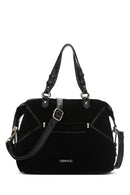 Women's Black Suede Shoulder Bag | Derimod