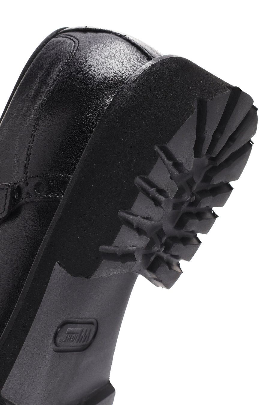 Men's Black Leather Double Buckle Casual Shoes