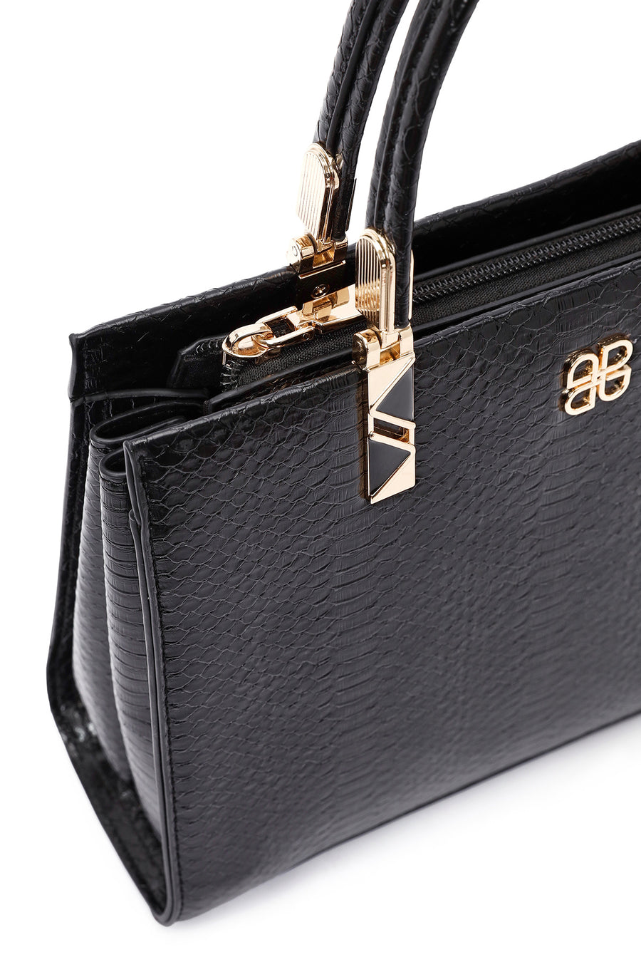 Women's Black Long Strap Printed Shoulder Bag
