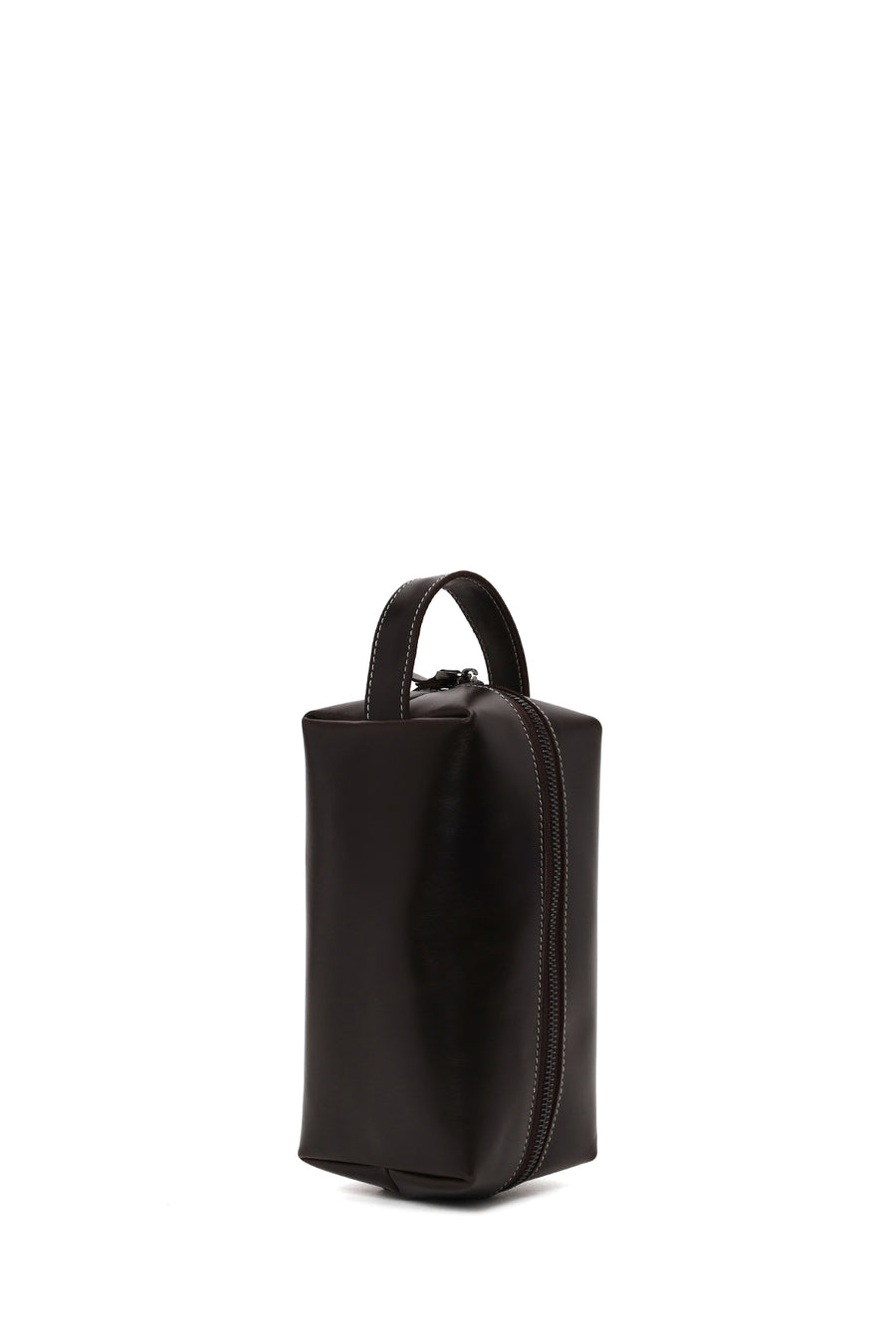Male Dark Brown Leather Handbag