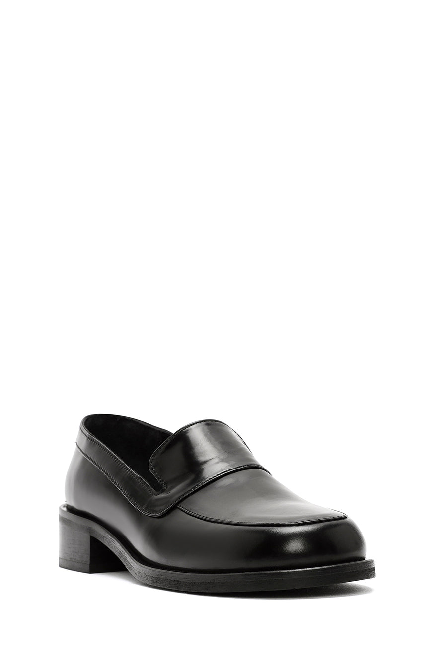 Women's Black Classic Leather Loafer