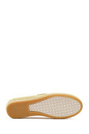 Women's Yellow Lace-up Suede Leather Shoes | Derimod
