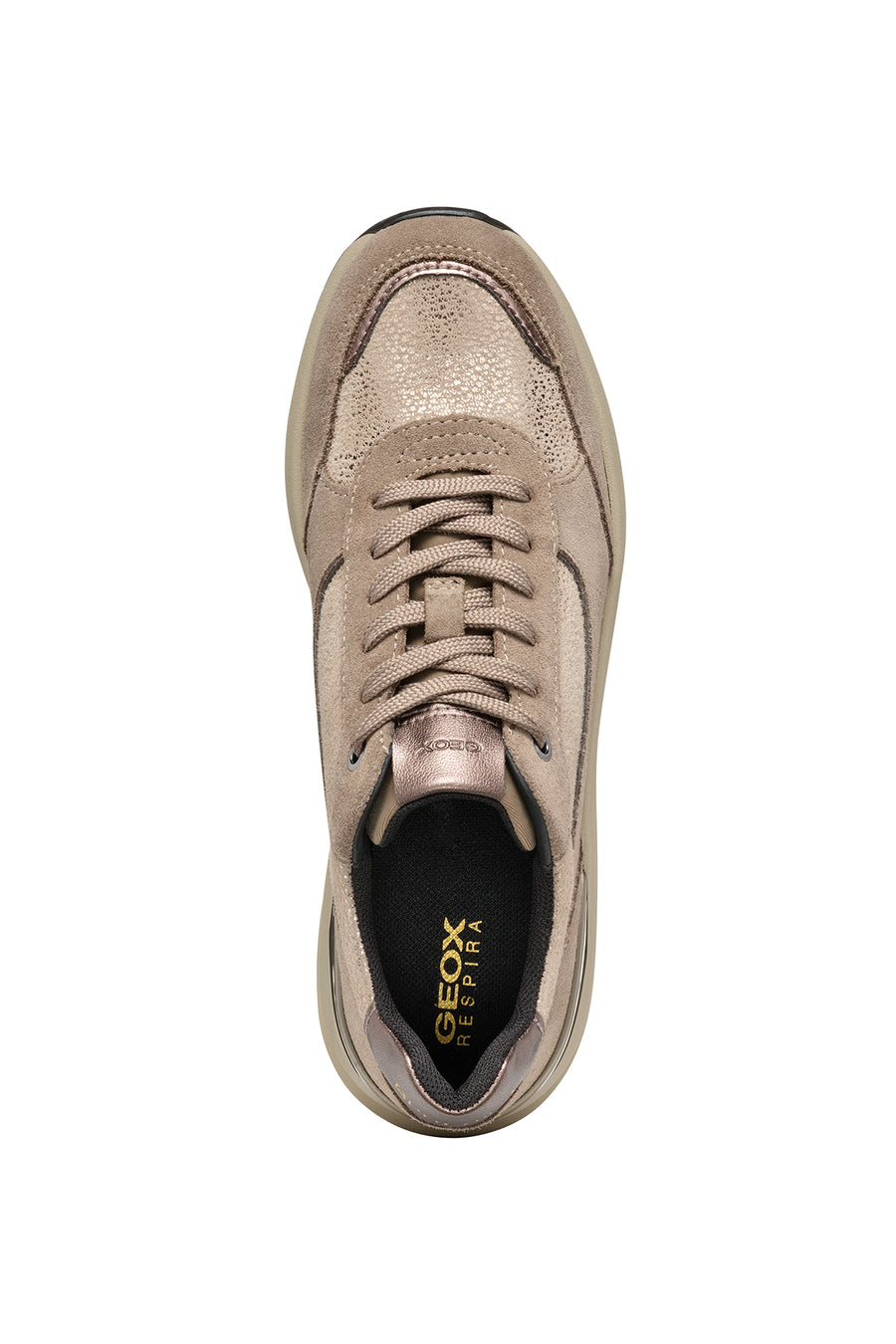 Geox Kadın Vizon Spherica Ec13 Bağcıklı Kalın Taban Sneaker