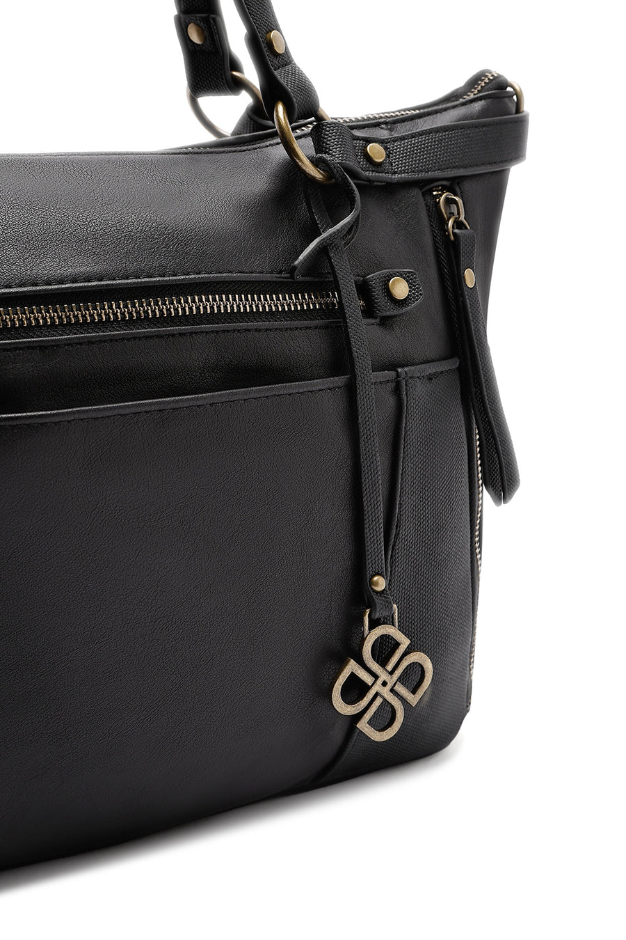 Women's Black Long Strap Shoulder Bag