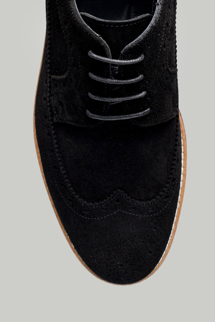 Men's Black Suede Leather Shoes