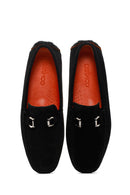 Men's Black Suede Leather Loafer | Derimod