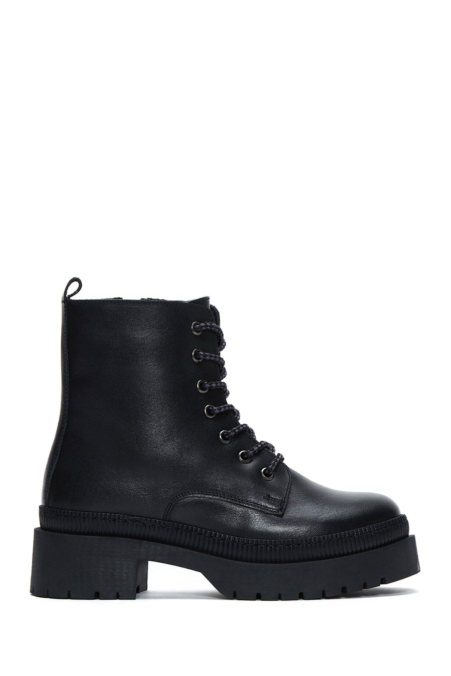 Women's Leather Zippered Boots 22WFD416818 | Derimod