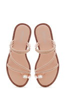 Women's Pink Stone Slippers | Derimod