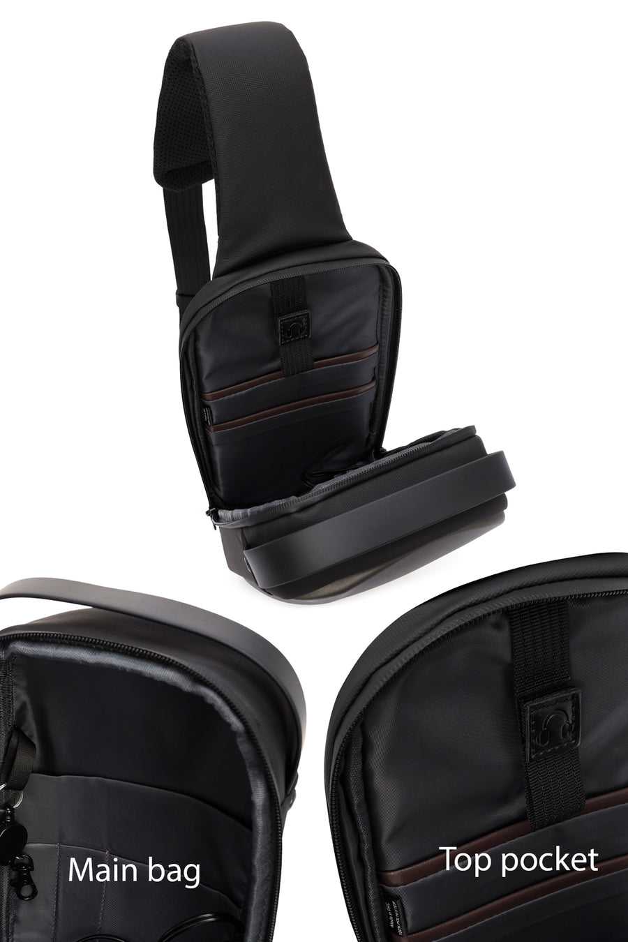 D-Pack Erkek Gri Teknolojik Kumaş Çapraz Çanta