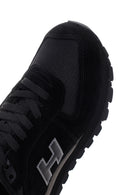 Hammer Jack Men's Black-Smoked Peru Suede Leather Sneaker | Derimod