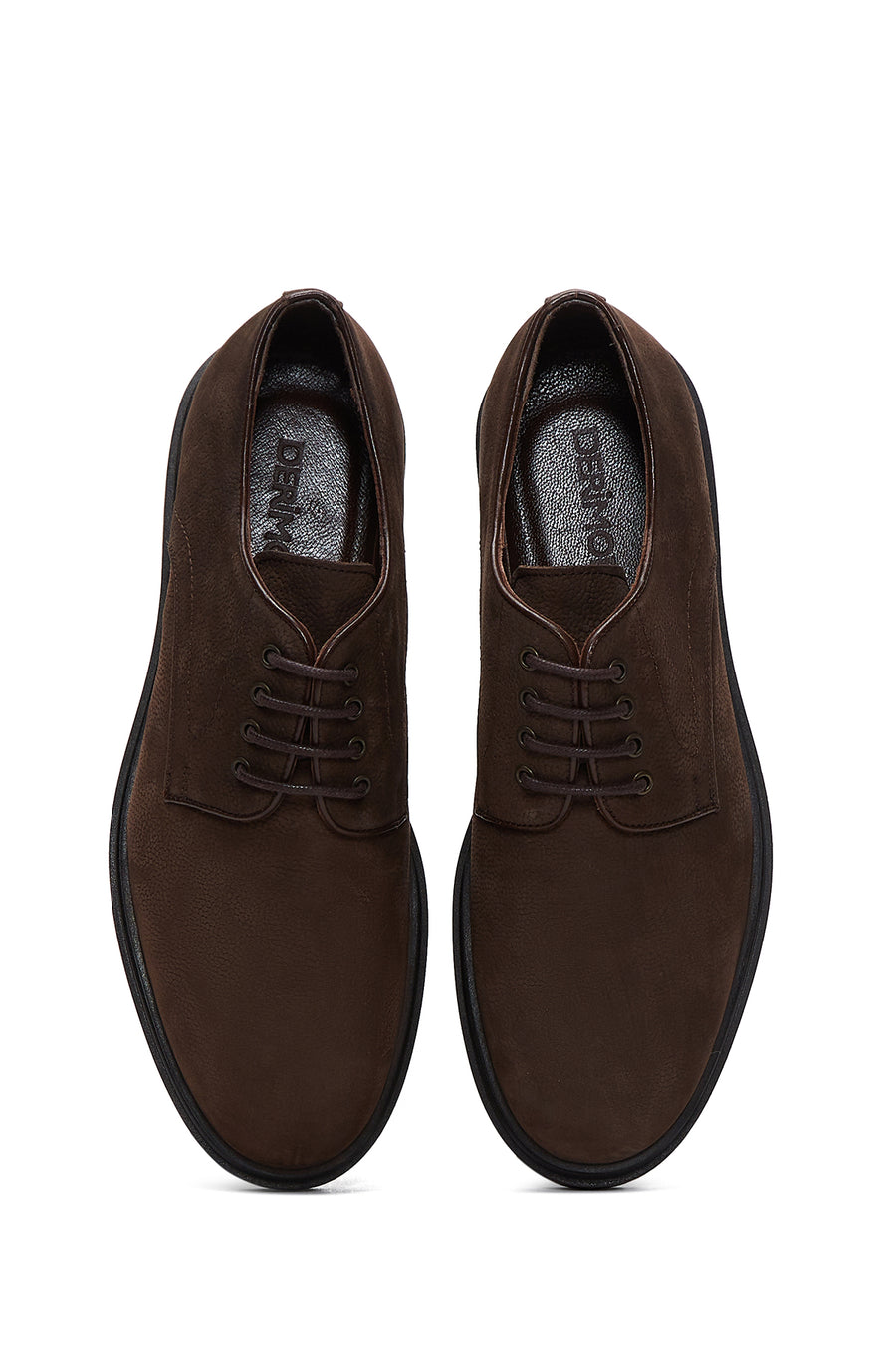 Men's Brown Nubuck Leather Shoes