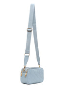 Woman Blue Printed Crossbody Bag | Derimod