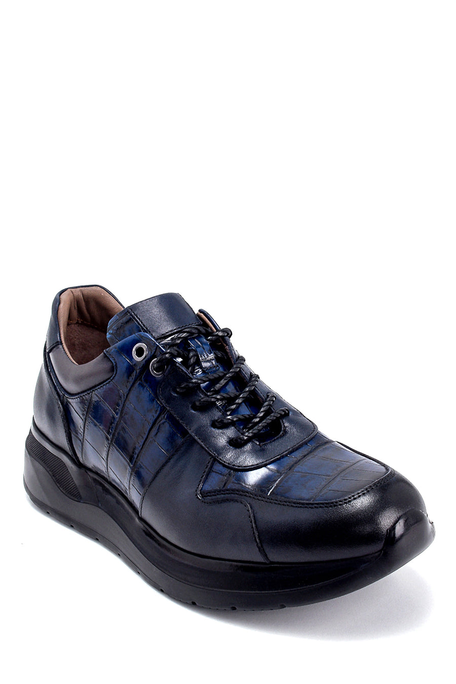 Men's Leather Crocodile Patterned Sneaker