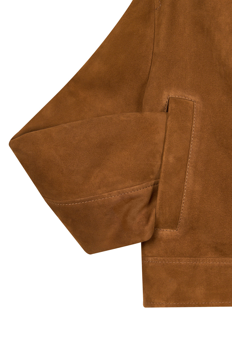 Tiffany Woman Whisky Short Suede Leather Jacket