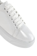 Women's White Patent Leather Thick Soled Sneaker | Derimod