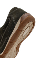 Men's Khaki Lace-Up Nubuck Leather Casual Shoes | Derimod