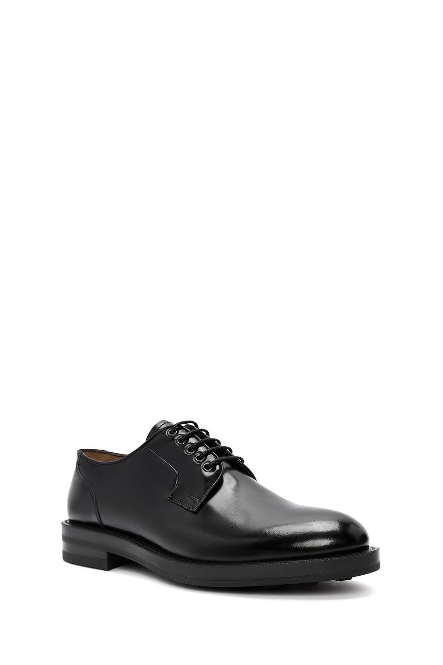 
Men's Black Lace-Up Leather Classic Shoes
