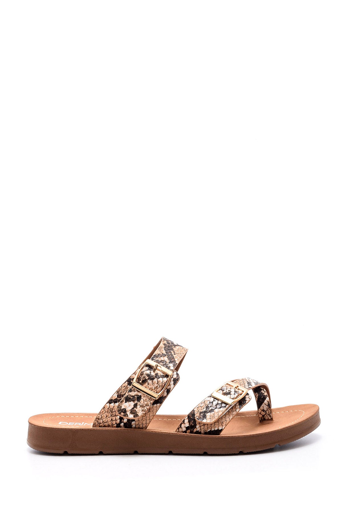 Women's Snakeskin Patterned Slippers 19SFE277010 | Derimod