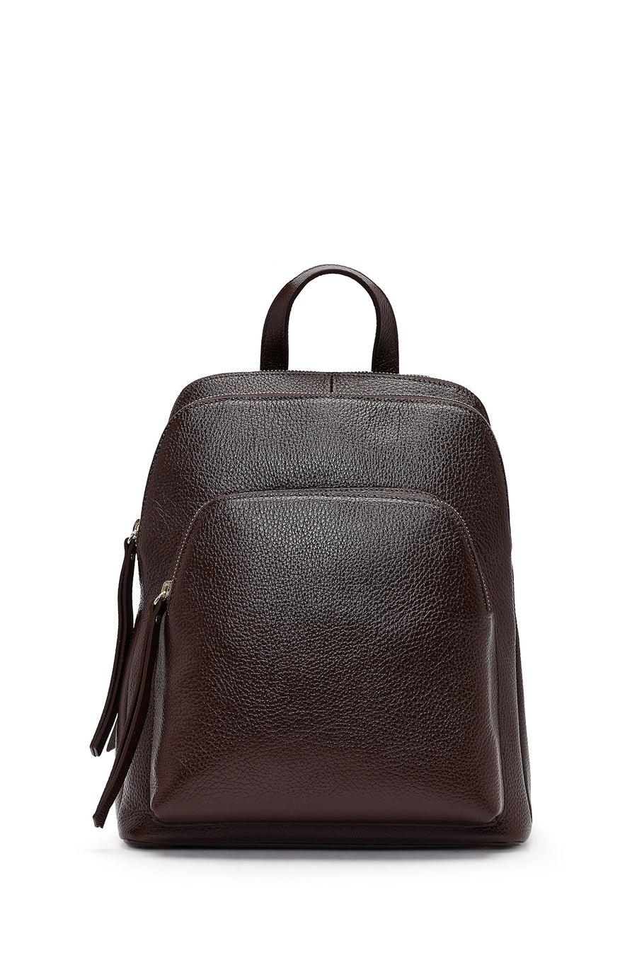 Women's Brown Leather Backpack