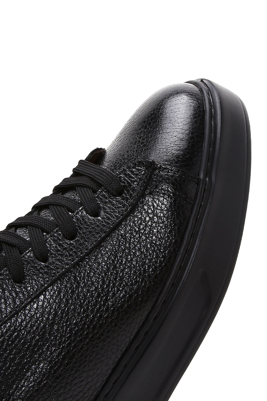 Erkek Siyah Deri Sneaker