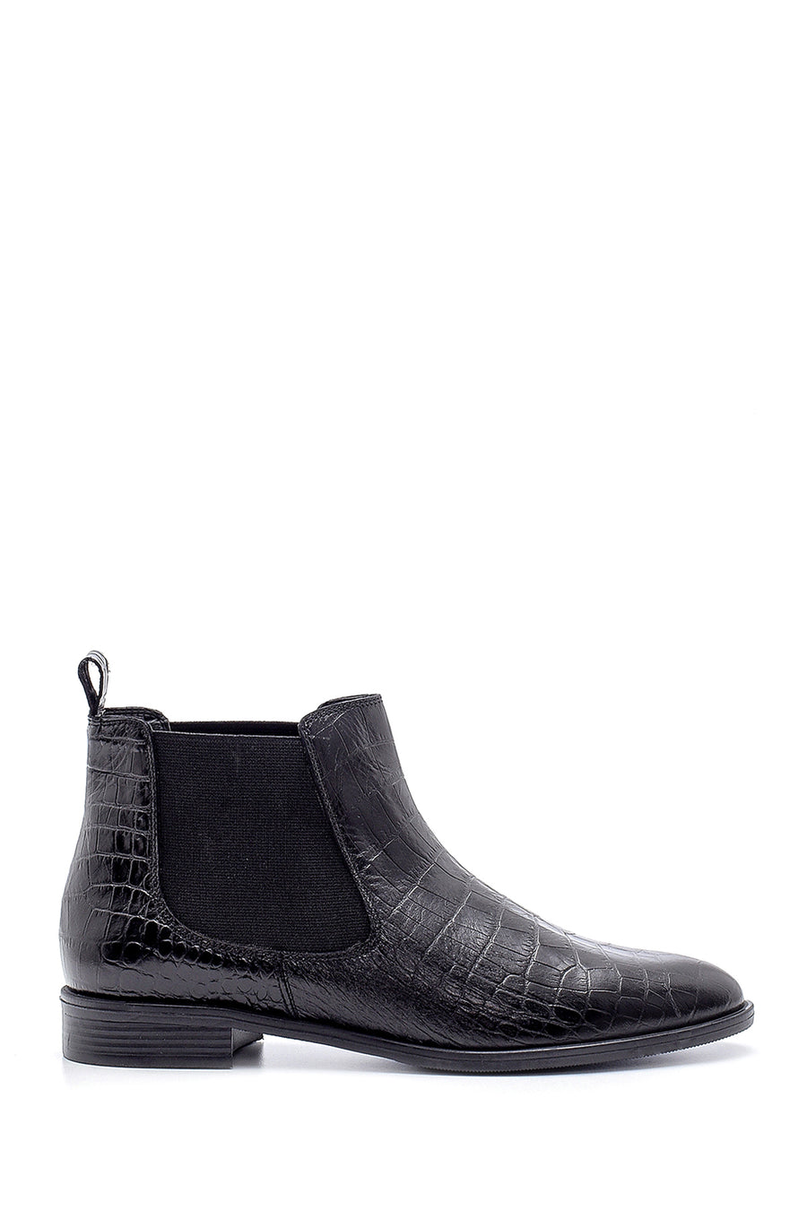 Women's Leather Crocodile Pattern Boots 20WFD1379E3 | Derimod