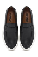 Men's Black Leather Loafer | Derimod