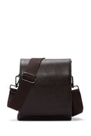 Men's Brown Leather Messenger Bag | Derimod