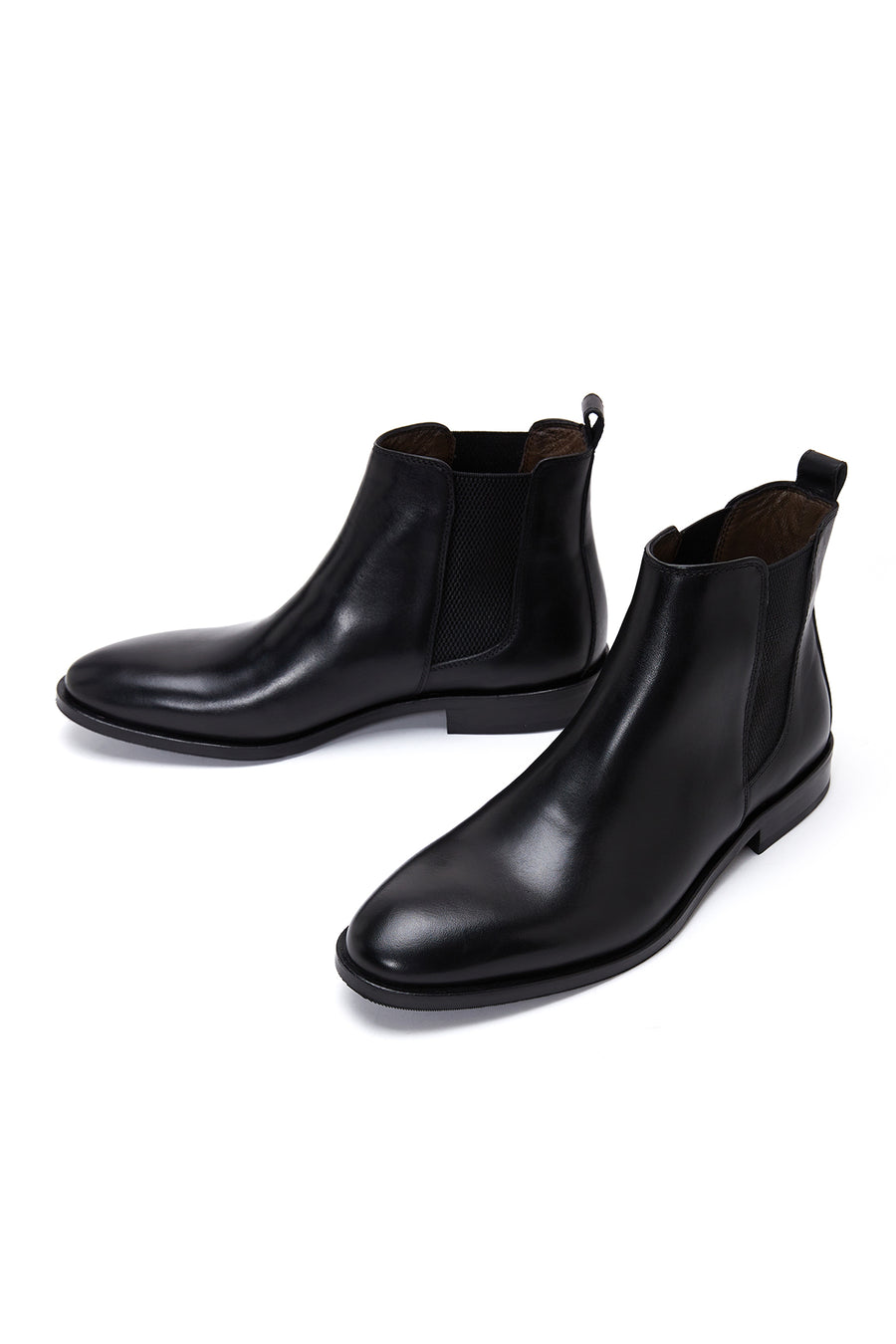 Men's Black Leather Classic Chelsea Boots