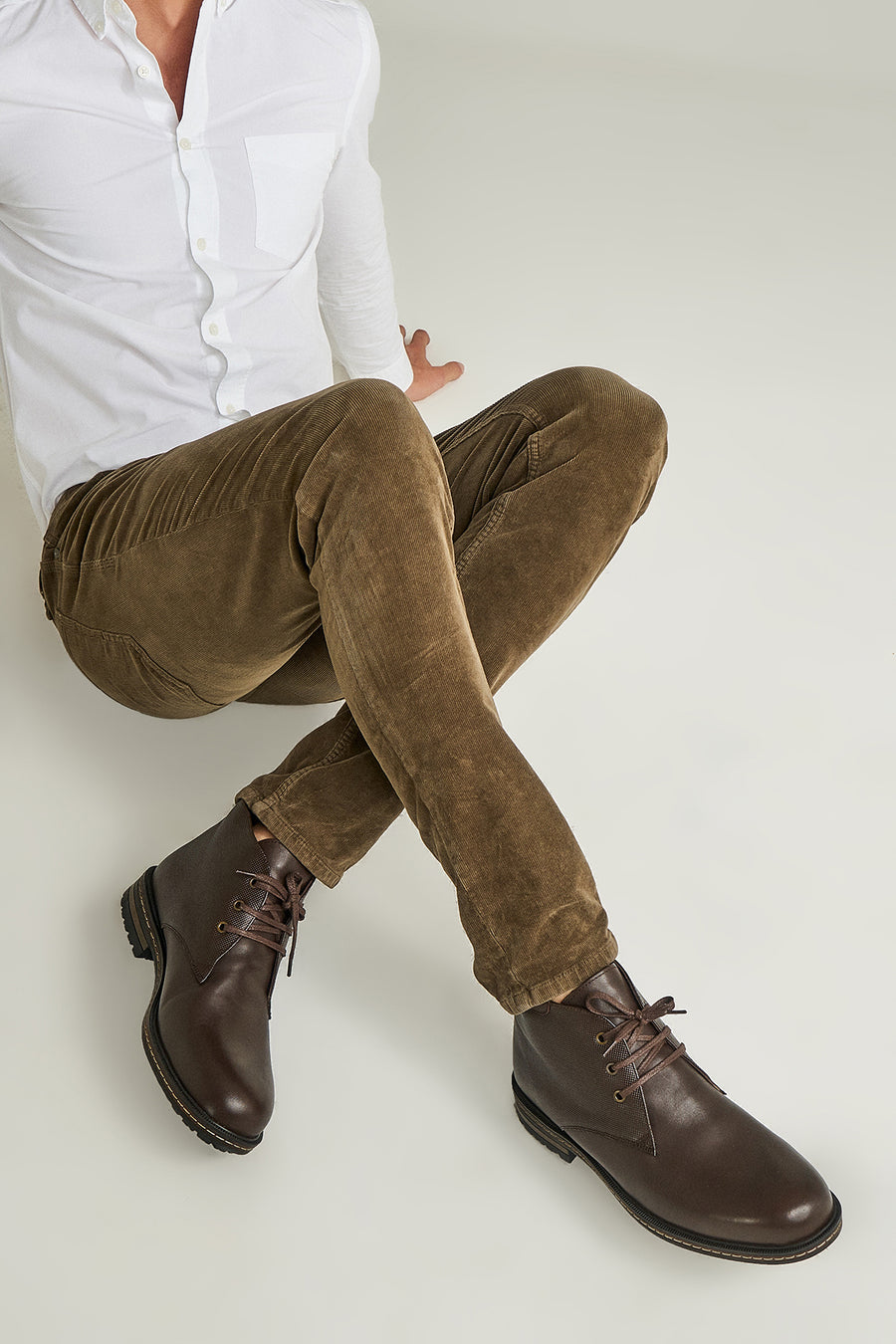 Lace-Up Men's Leather Boots 18WFD331618 | Derimod