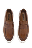 Men's Tan Leather Loafer | Derimod