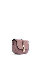 Women's Pink Long Strap Crocodile Patterned Shoulder Bag | Derimod