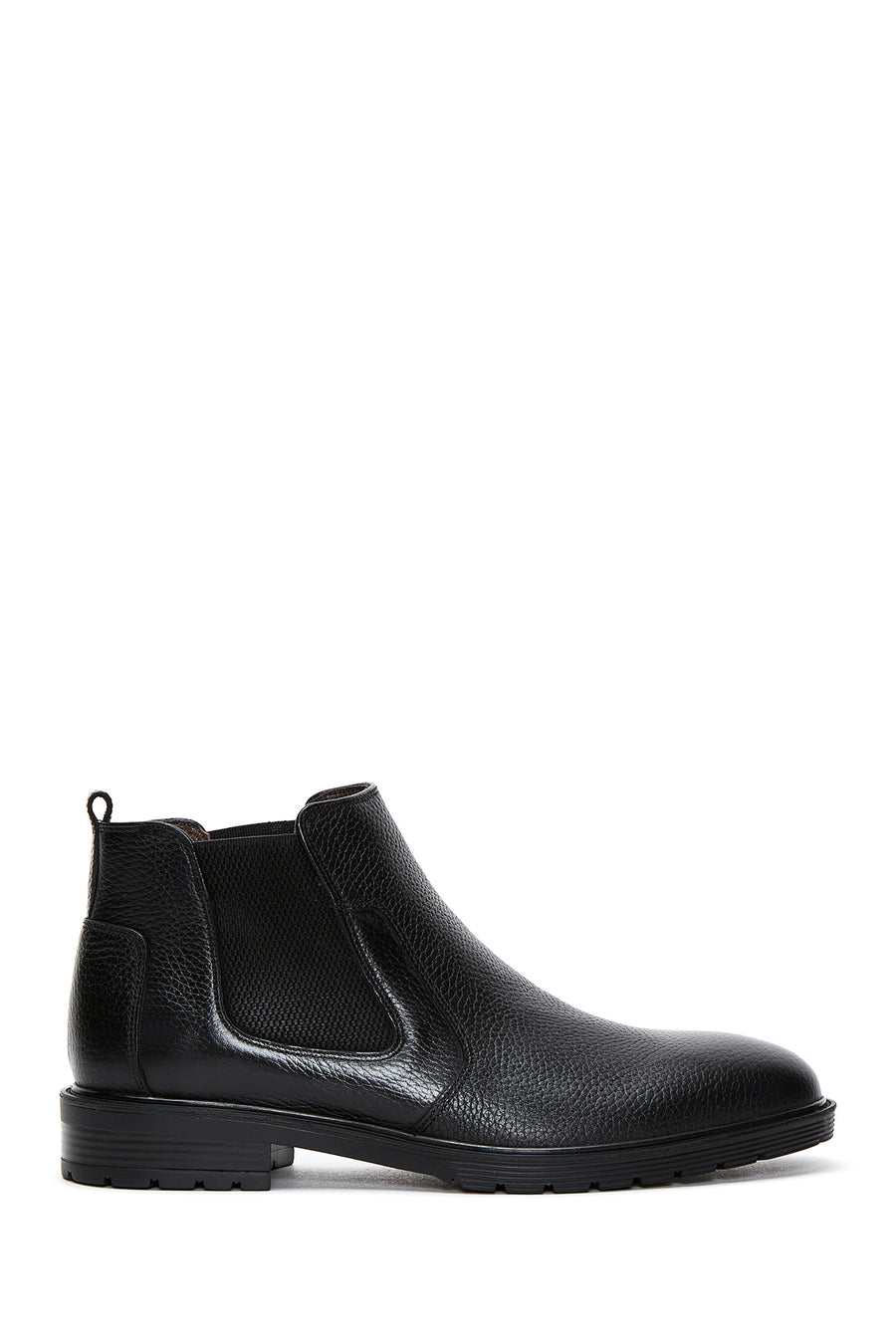 Men's Black Leather Chelsea Boots 23WFD6014FT | Derimod