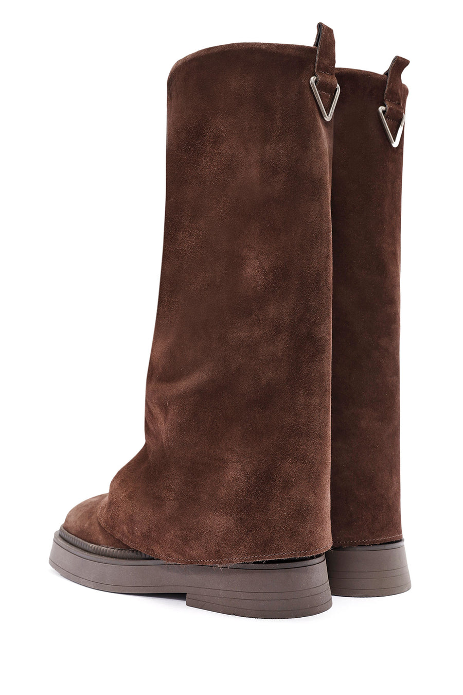 Women's Brown Suede Leather Boots