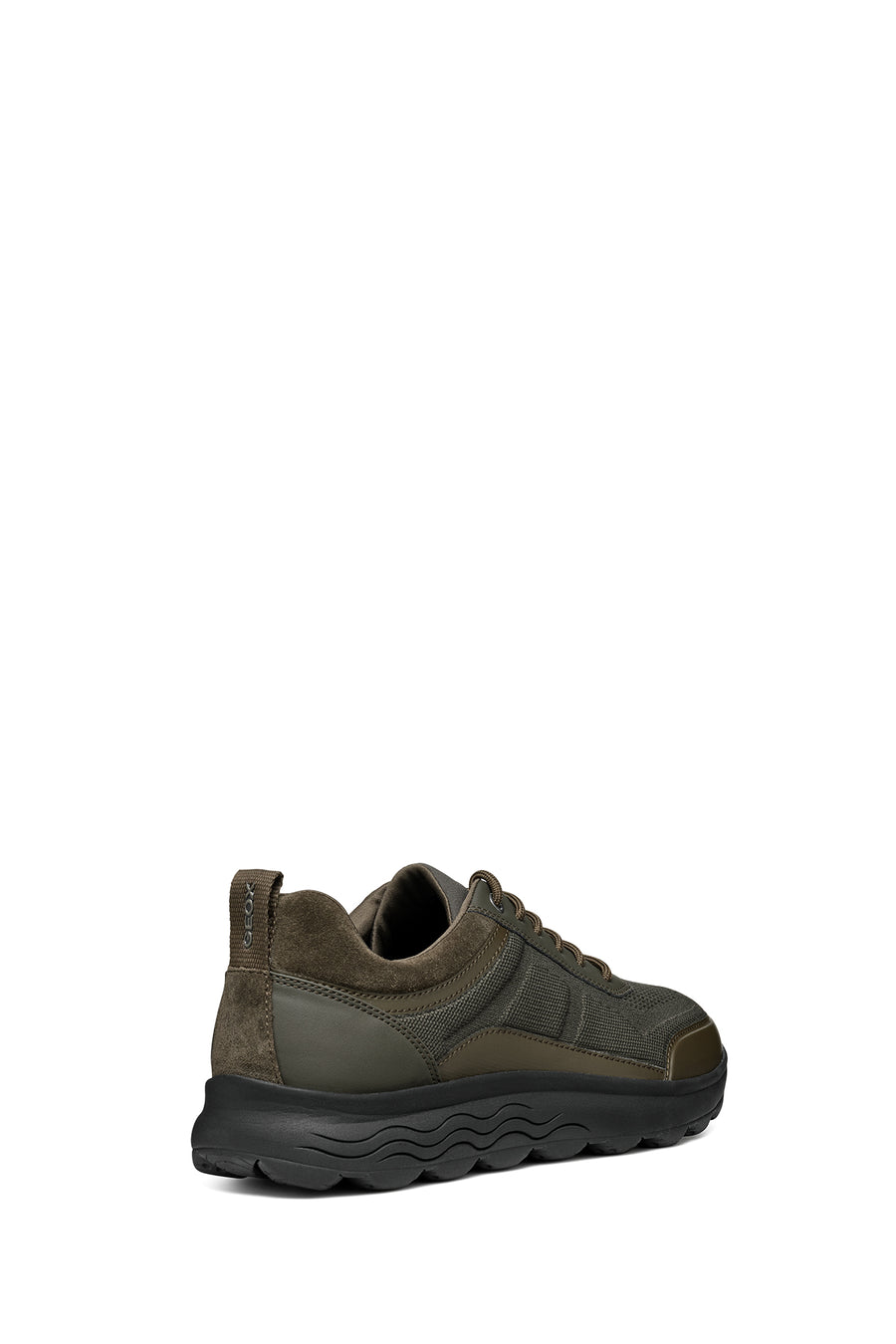Geox Erkek Haki Spherica Bağcıklı Deri Sneaker
