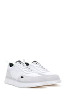 Men's White Leather Thick Soled Sneaker | Derimod