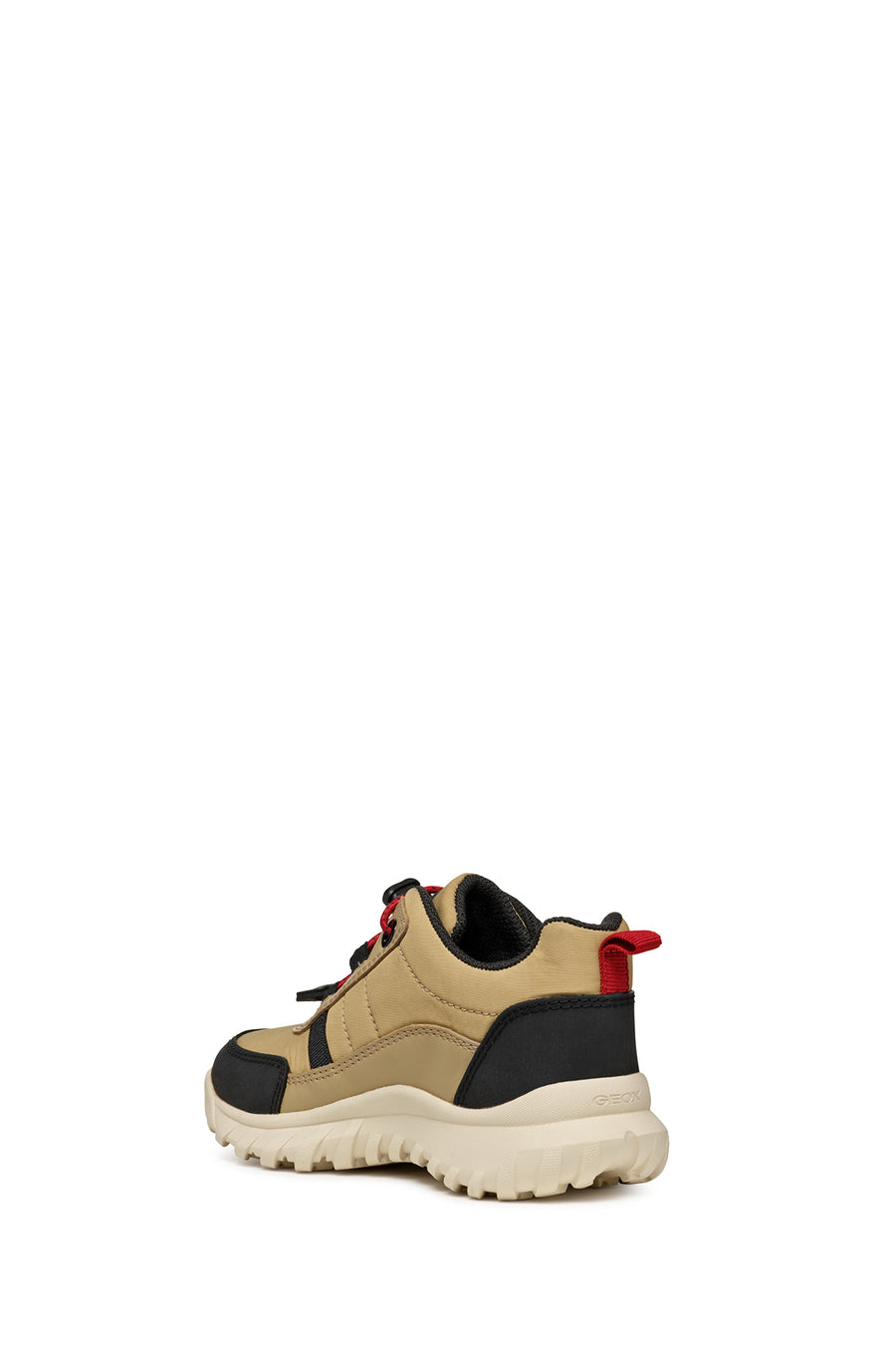 Geox Boy Beige Simbyos Abx Laced Waterproof Sneaker
