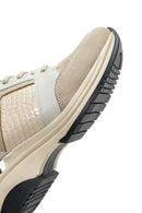 Women's Beige Thick Soled Sneaker | Derimod