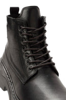 Men's Black Lace-Up Leather Casual Boots | Derimod